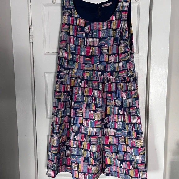 Cath Kidston Library-Print Dress - Picture 2 of 5